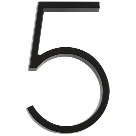 metal home depot house numbers|5 in metal house numbers.